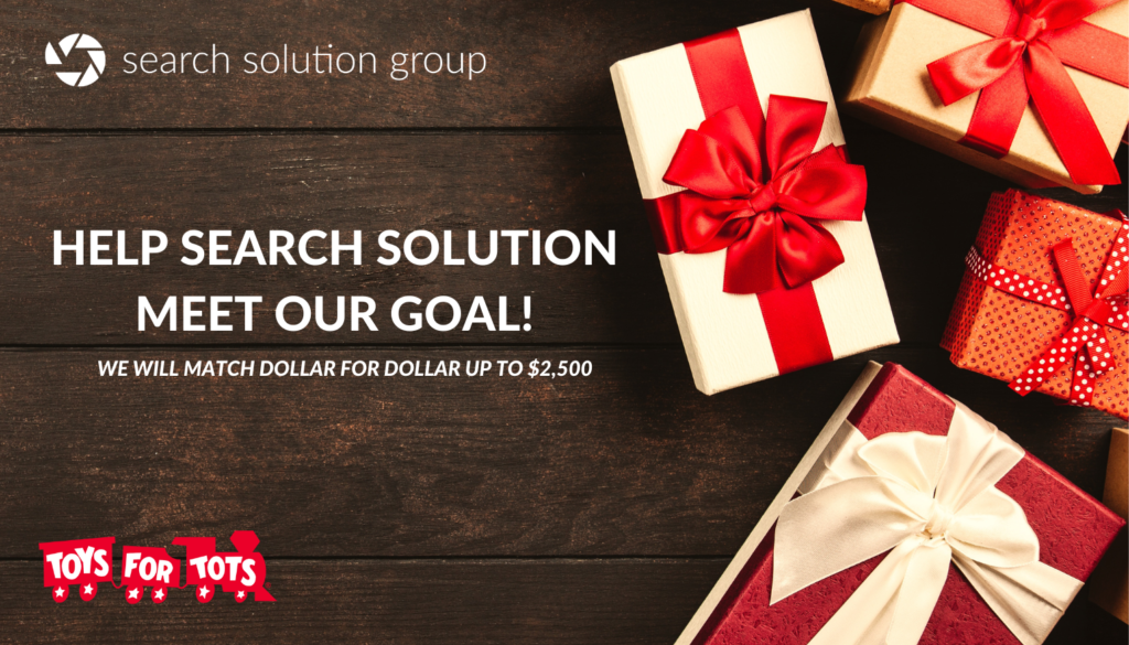 Search Solution Group Gives Back to the Charlotte Community this Holiday Season by Fundraising for Toys for Tots