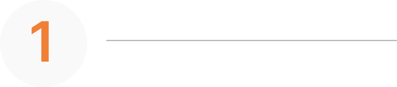 Step 1 with line
