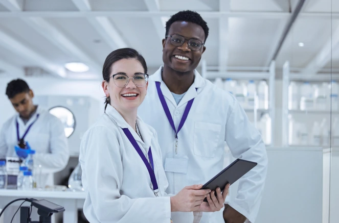 life science candidates smiling