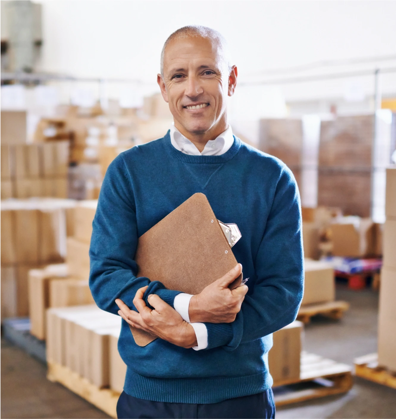 operations employee smiling