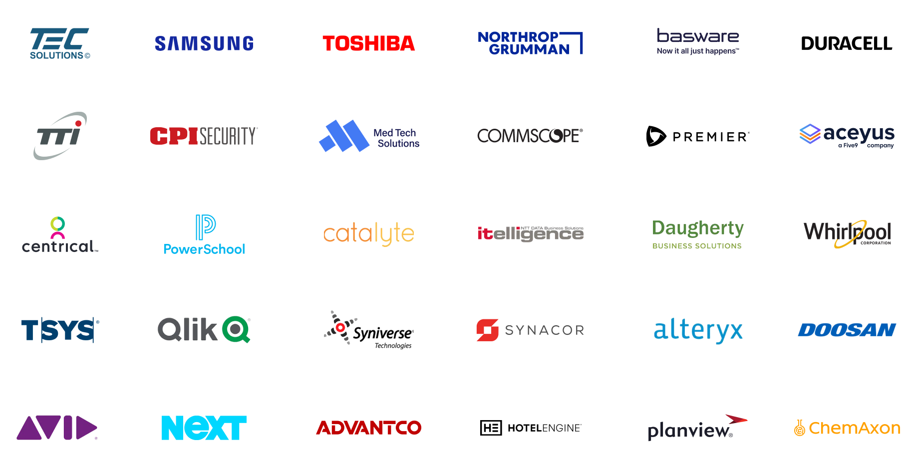 our technology client logos