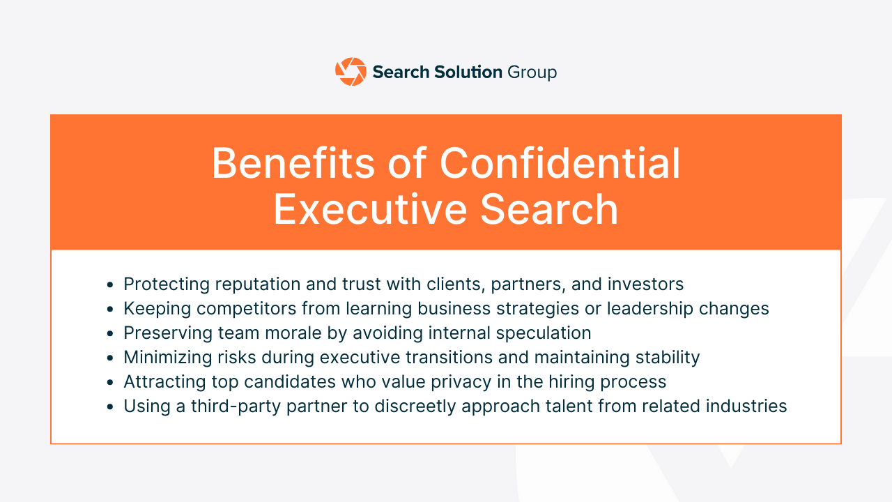 Benefits of confidential search