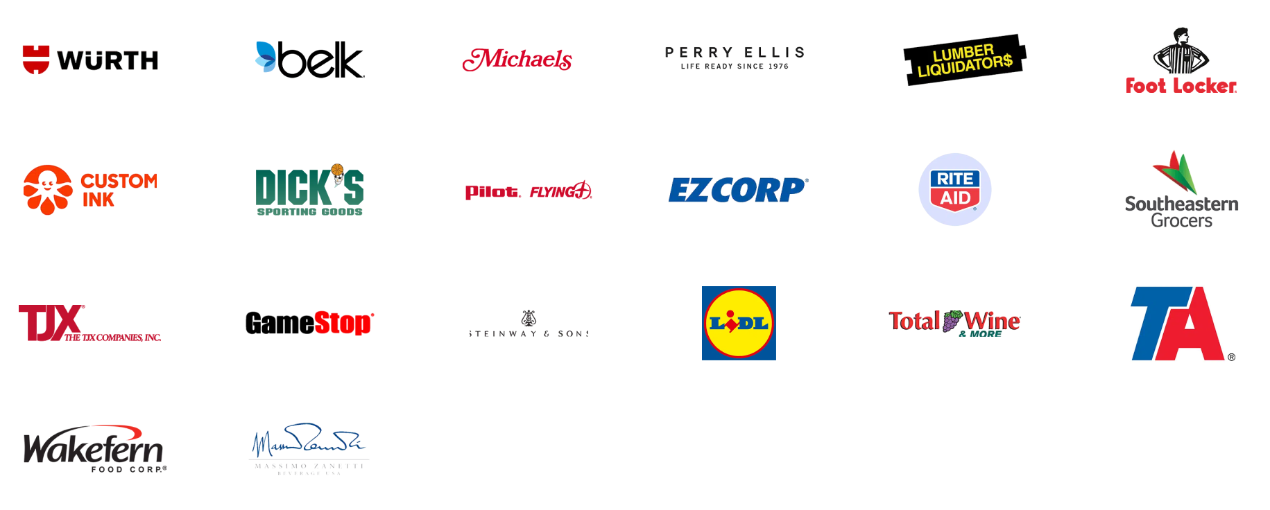our client logos from retail