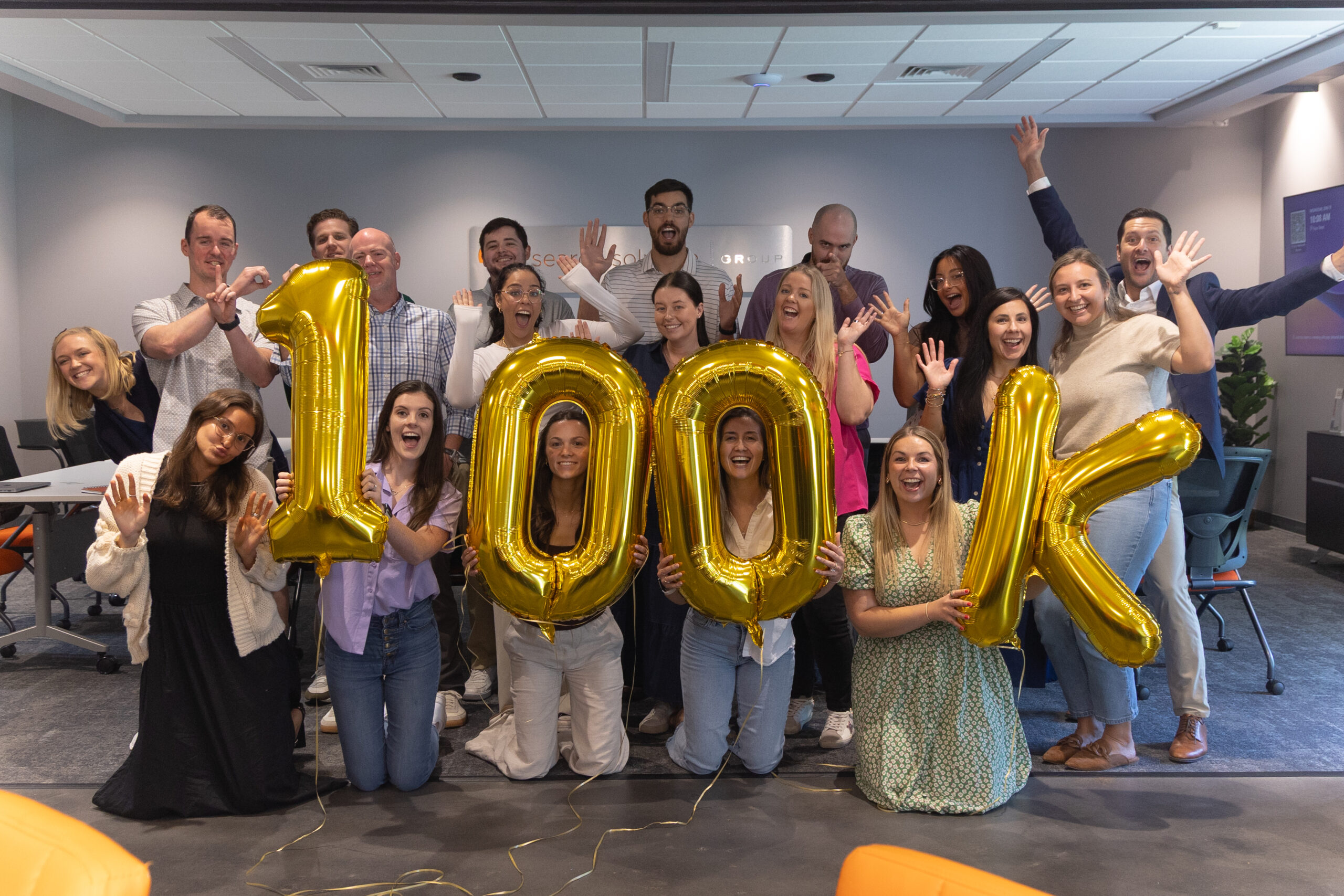 SSG Group photo celebrating 100K followers